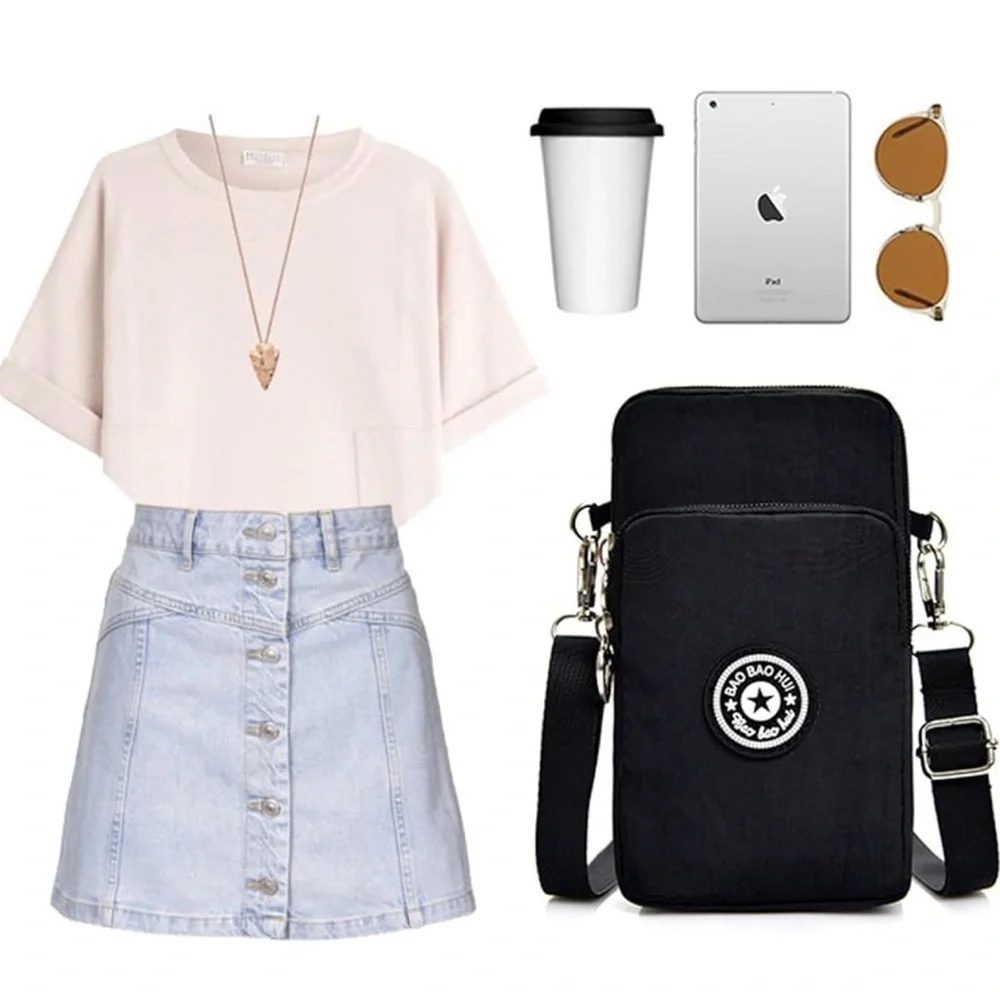Black Men's Crossbody Bag
